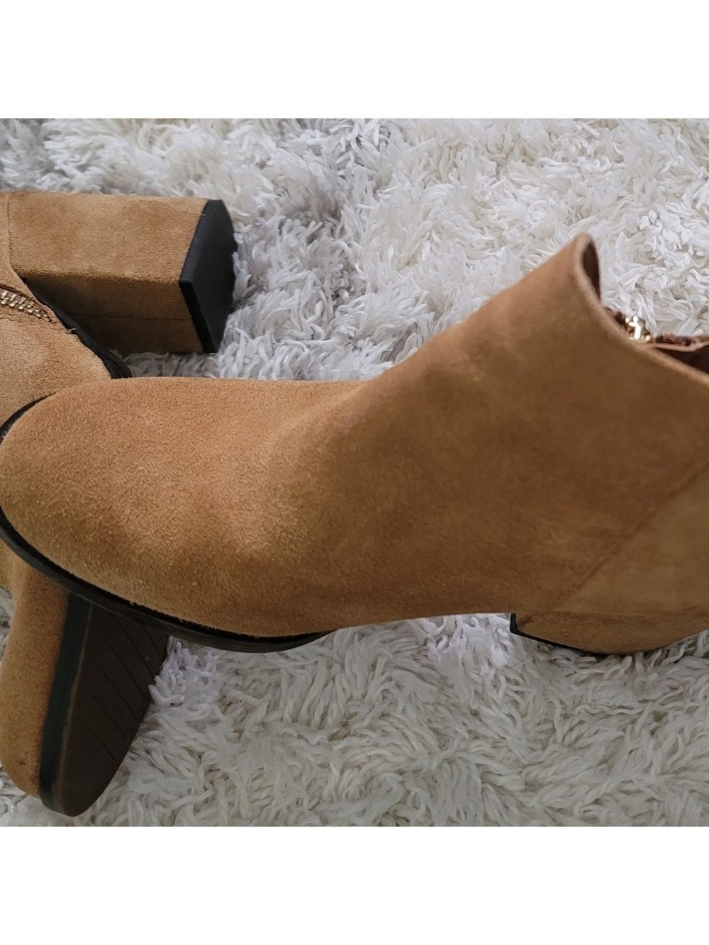 Zara Trafaluc Suede Ankle Boots